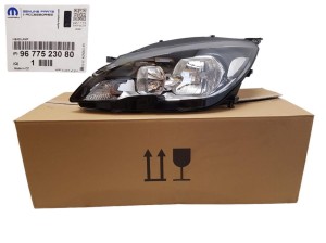 Reflektor Lewy Przód 9677523080 Peugeot 308 Nowy Oryginał OE