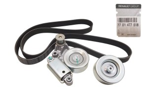 Pasek Klinowy Zestaw Renault Master III 3.0 dCi 7701477518  Nowy Oryginał OE