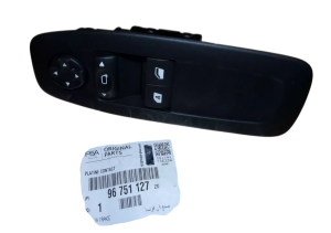 Przycisk Szyby Lewy 96751127ZD Peugeot 208/2008 Nowy Oryginał OE