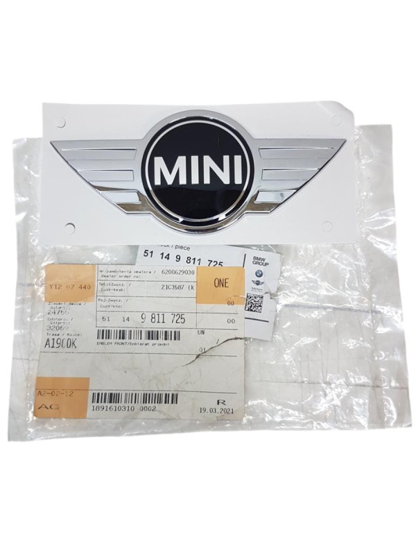 Emblemat Mini Cooper R60 9811725 Nowy Oryginał