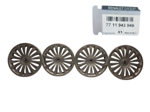 Kołpaki Renault 15-cali Komplet 4 Sztuk 7711943949 Nowy Oryginał OE