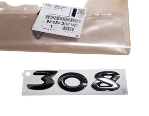 Emblemat Tył Peugeot 308 II 98058297VD Nowy Oryginał OE