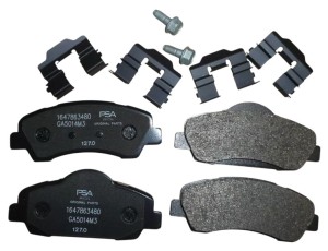 Klocki Hamulcowe Przód Peugeot 301 Citroen C-Elysee 1647863480 Nowy Oryginał OE