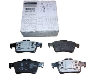 Klocki Hamulcowe Renault Laguna II Megane II Tył 7701206609 Nowy Oryginał OE