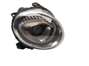 Reflektor Prawy 52007420 52088875 52129443 Fiat 500 Soczewka H7 Oryginał