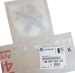 Emblemat Tył 98057002VD Peugeot 308 Nowy Oryginał OE